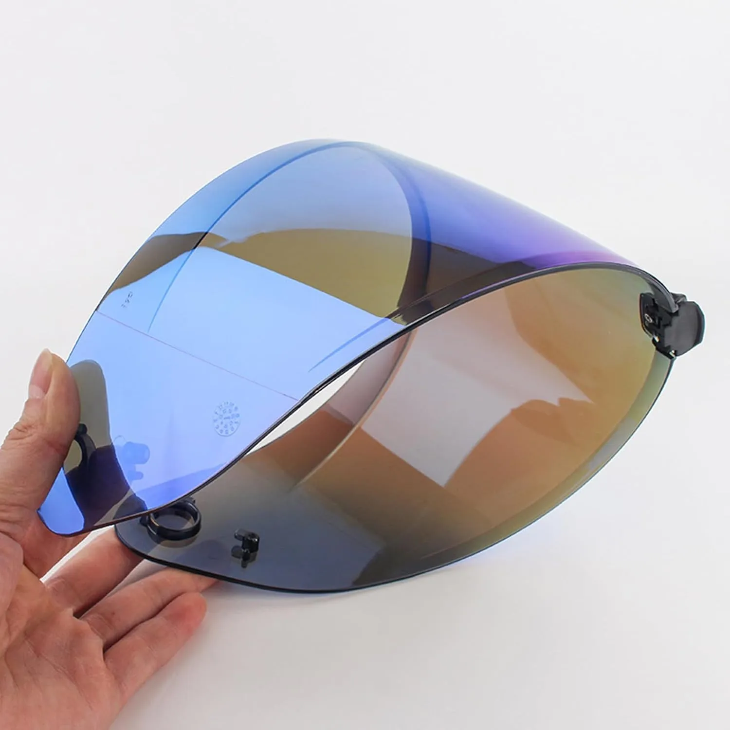 Helmet Visor Replacement Face Shield for HJC HJ-31 i70/i10 Pinlock Ready Shield Visor Wind Shield Helmet Lens (Revo Clear Blue)