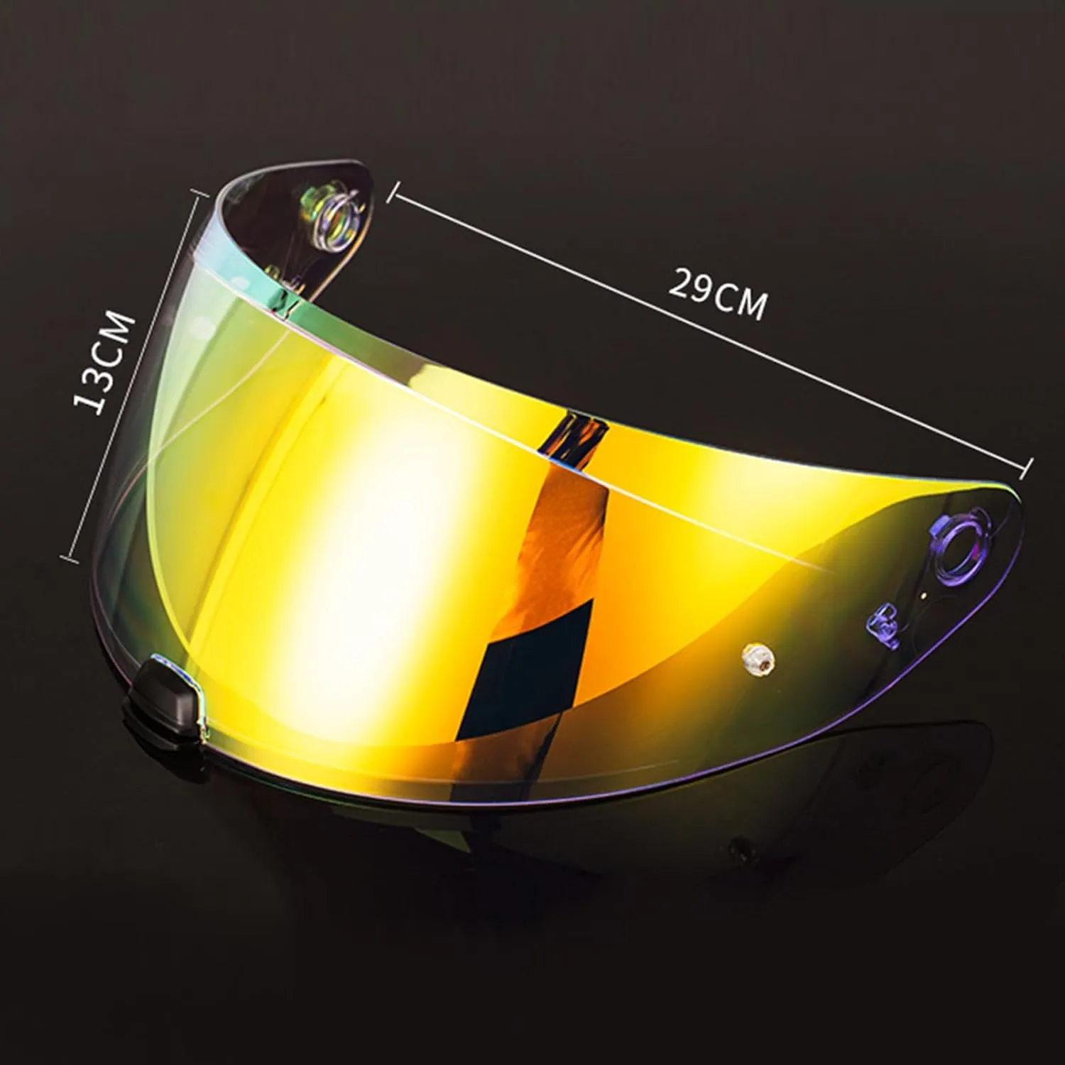 Helmet Visor Replacement Face Shield for HJC HJ-31 i70/i10 Pinlock Ready Shield Visor Wind Shield Helmet Lens (Revo Clear Blue)