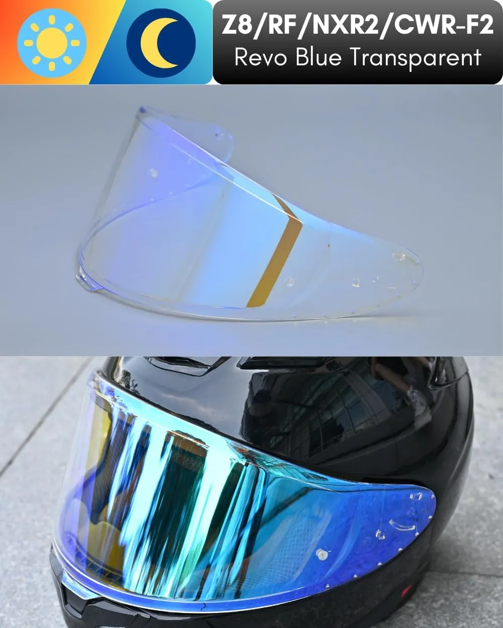 Helmet Visor Replacement for Z8/CWR-F2/NXR2/RF-1400 Shield Helmets Accessories Universal