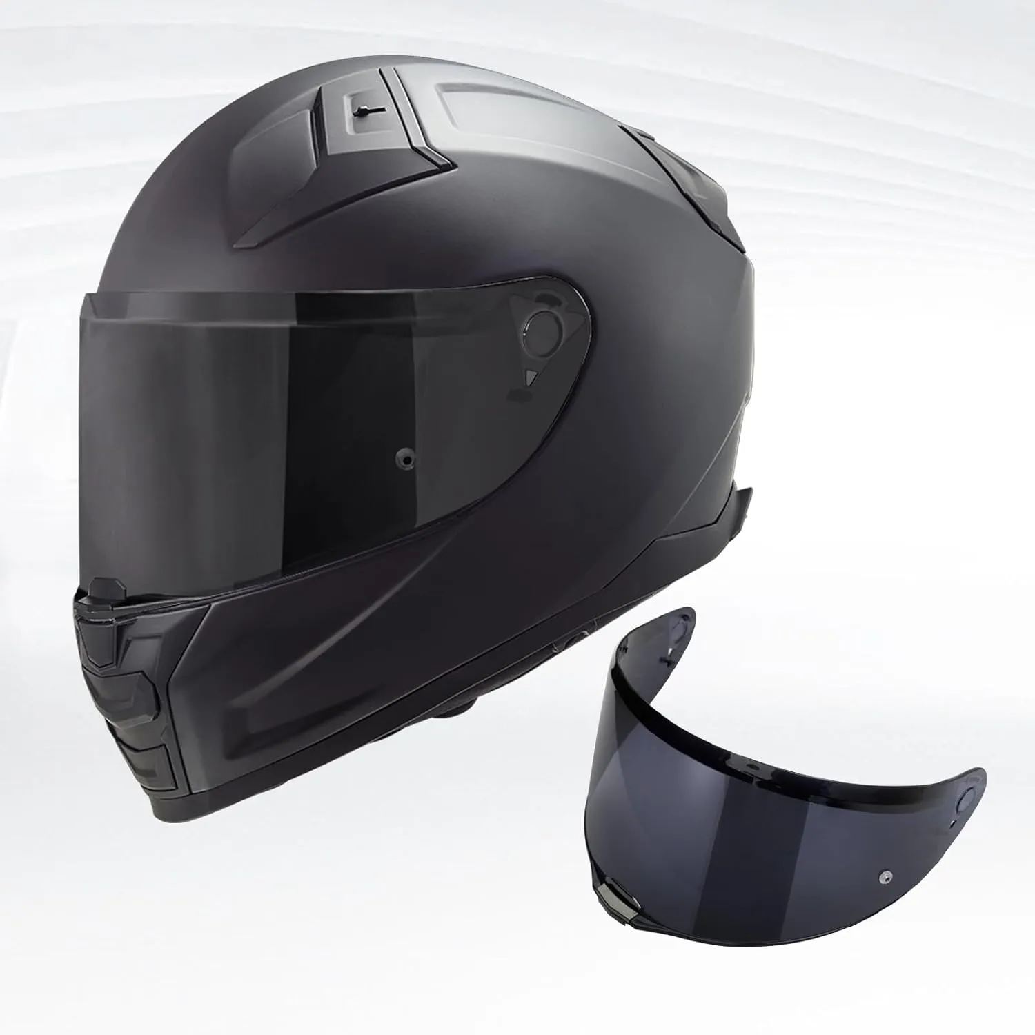 Helmet Visor Shield For VECTOR II For Citation II Full Face Motorcycle Helmet Accessories Replacement(Black)