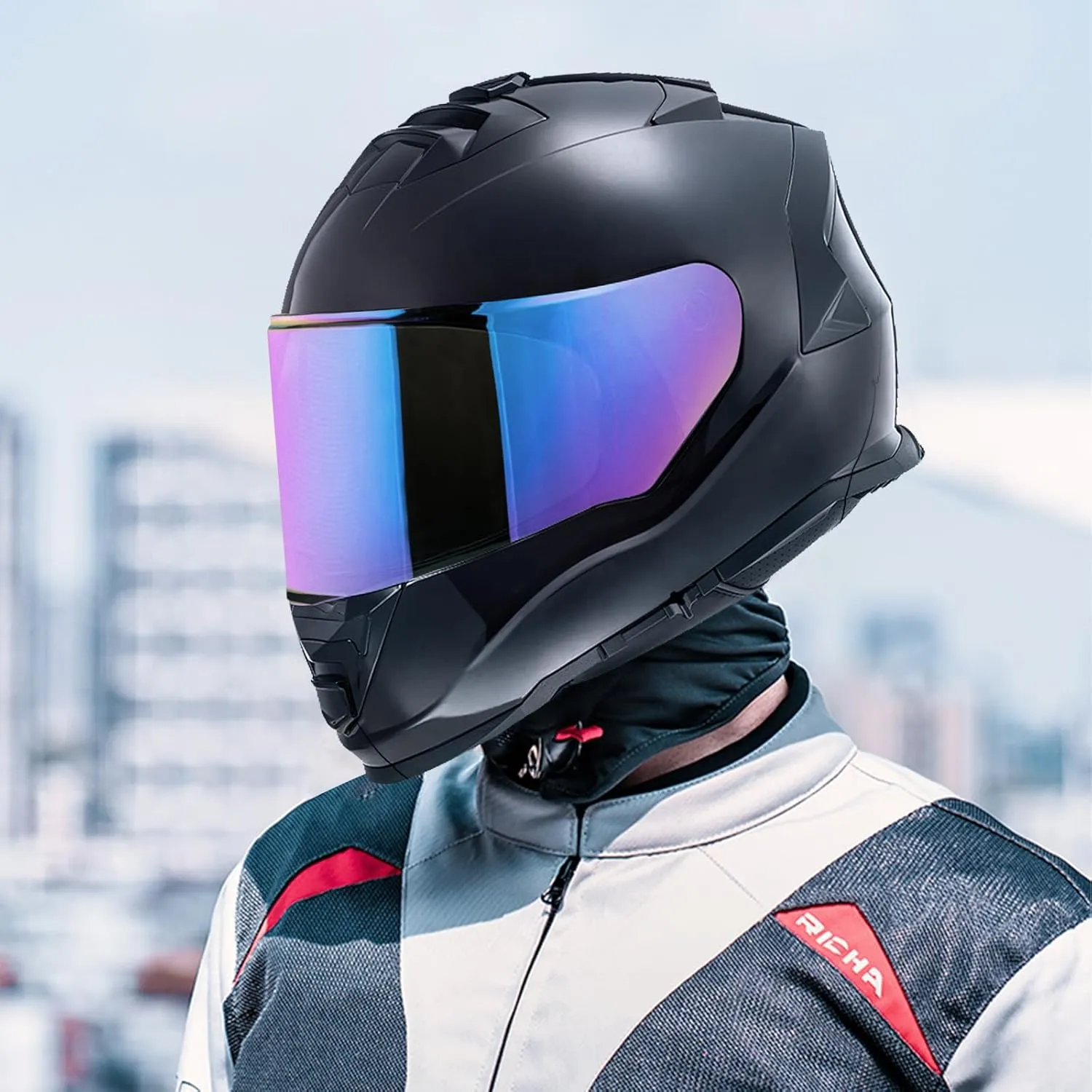 Helmet Visors Face Shield Replacement,For Assault/Rapid/Stream Helmet Visor Accessories (Rainbow)