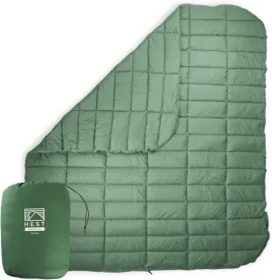 HEST Packable Comforter for Camping, Double Size - 100% Recycled Polyester Fill and Premium Quiet Fabric - Perfect for Hiking, Backpacking & Outdoor Adventures