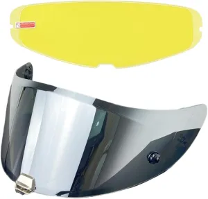 HJ-26 Helmet Visor with Anti Fog Film,UV Protection Helmet Face Shield Compatible with HJ26,HJC Rpha 70,Rpha 70 St,Rpha 11,Rpha 11 Pro,HJ-26St (Silver Anti Fog Film)