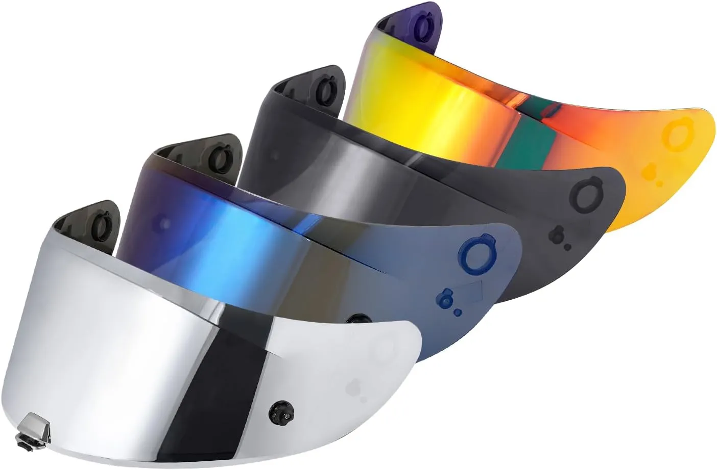 HJ-26 Visor Shield Repalcement for RPHA11, Outer Face Helmet Shield Compatible with RPHA 11 Pro RPHA70 Accessories (Chrome Blue)