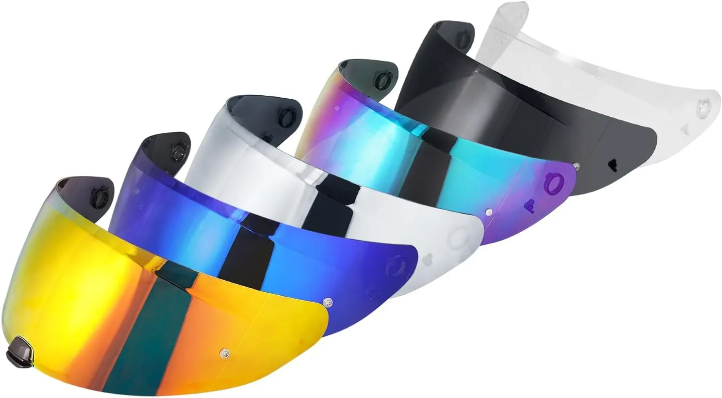 HJ-31 Visor Repalcement for HJ 31, Outer Face Helmet Shield Compatible with HJ-31/HJ- I10 /I70 Helmet Accessories (Rainbow)