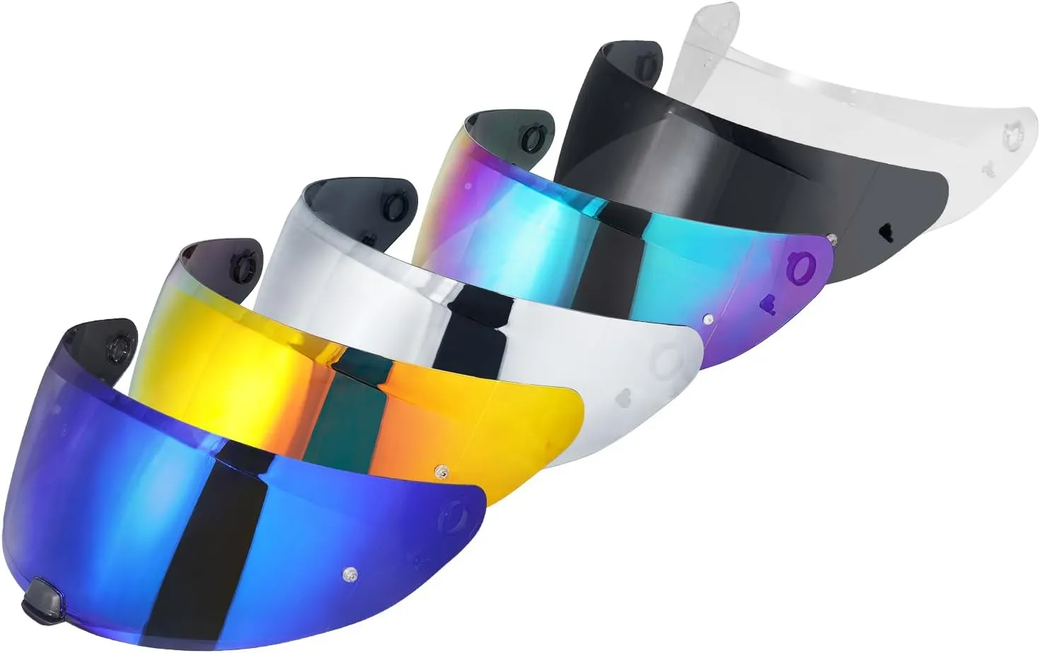 HJ-31 Visor Repalcement for HJ 31, Outer Face Helmet Shield Compatible with HJ-31/HJ- I10 /I70 Helmet Accessories (Rainbow)