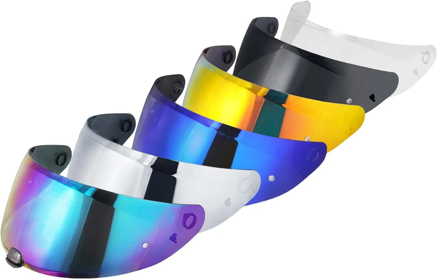 HJ-31 Visor Repalcement for HJ 31, Outer Face Helmet Shield Compatible with HJ-31/HJ- I10 /I70 Helmet Accessories (Rainbow)