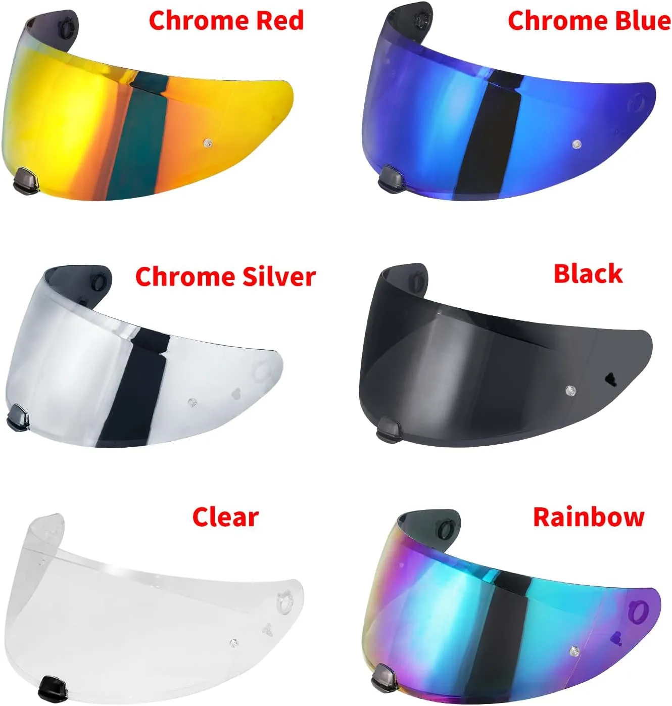 HJ-31 Visor Repalcement for HJ 31, Outer Face Helmet Shield Compatible with HJ-31/HJ- I10 /I70 Helmet Accessories (Rainbow)