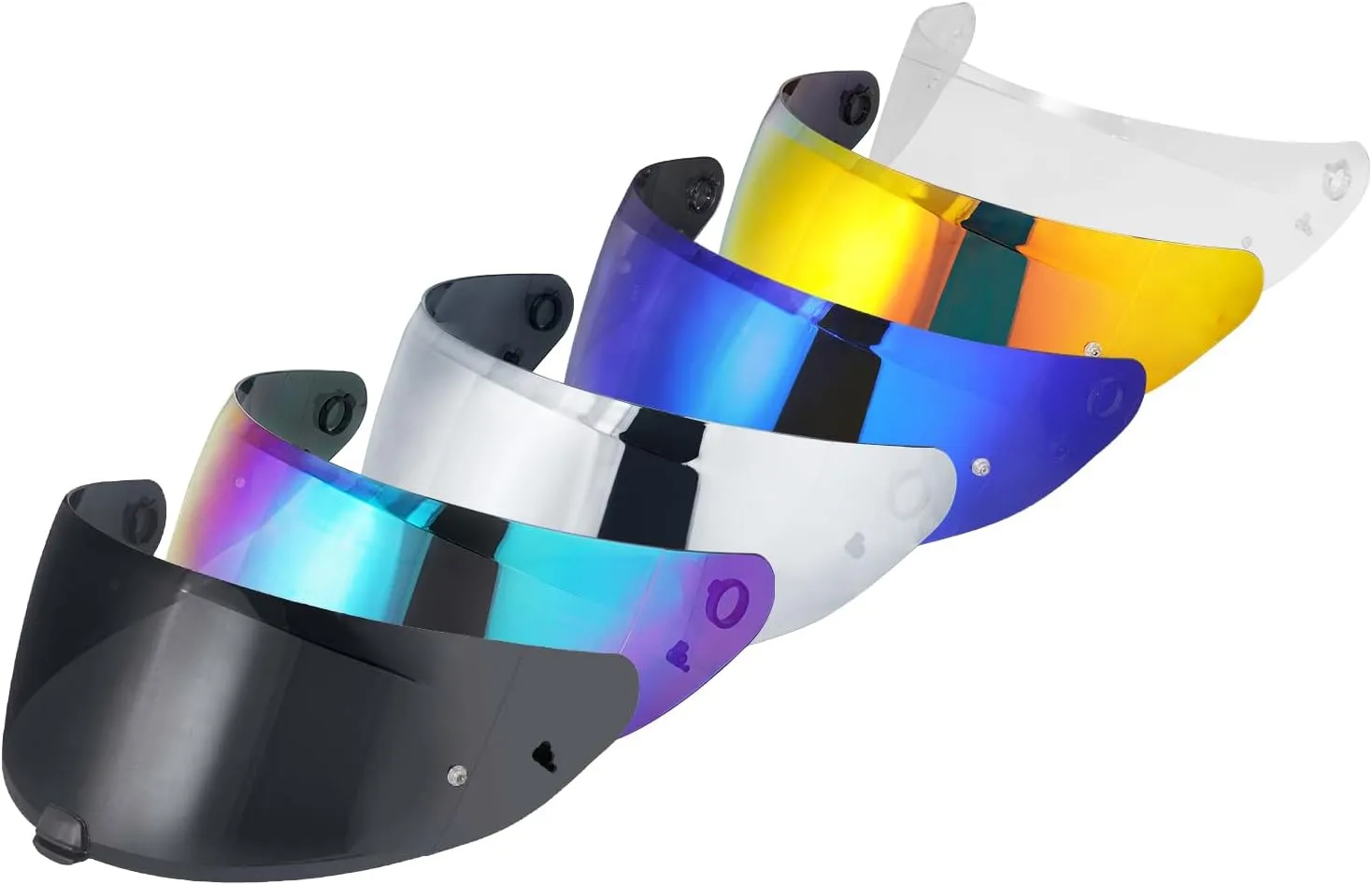 HJ-31 Visor Repalcement for HJ 31, Outer Face Helmet Shield Compatible with HJ-31/HJ- I10 /I70 Helmet Accessories (Rainbow)