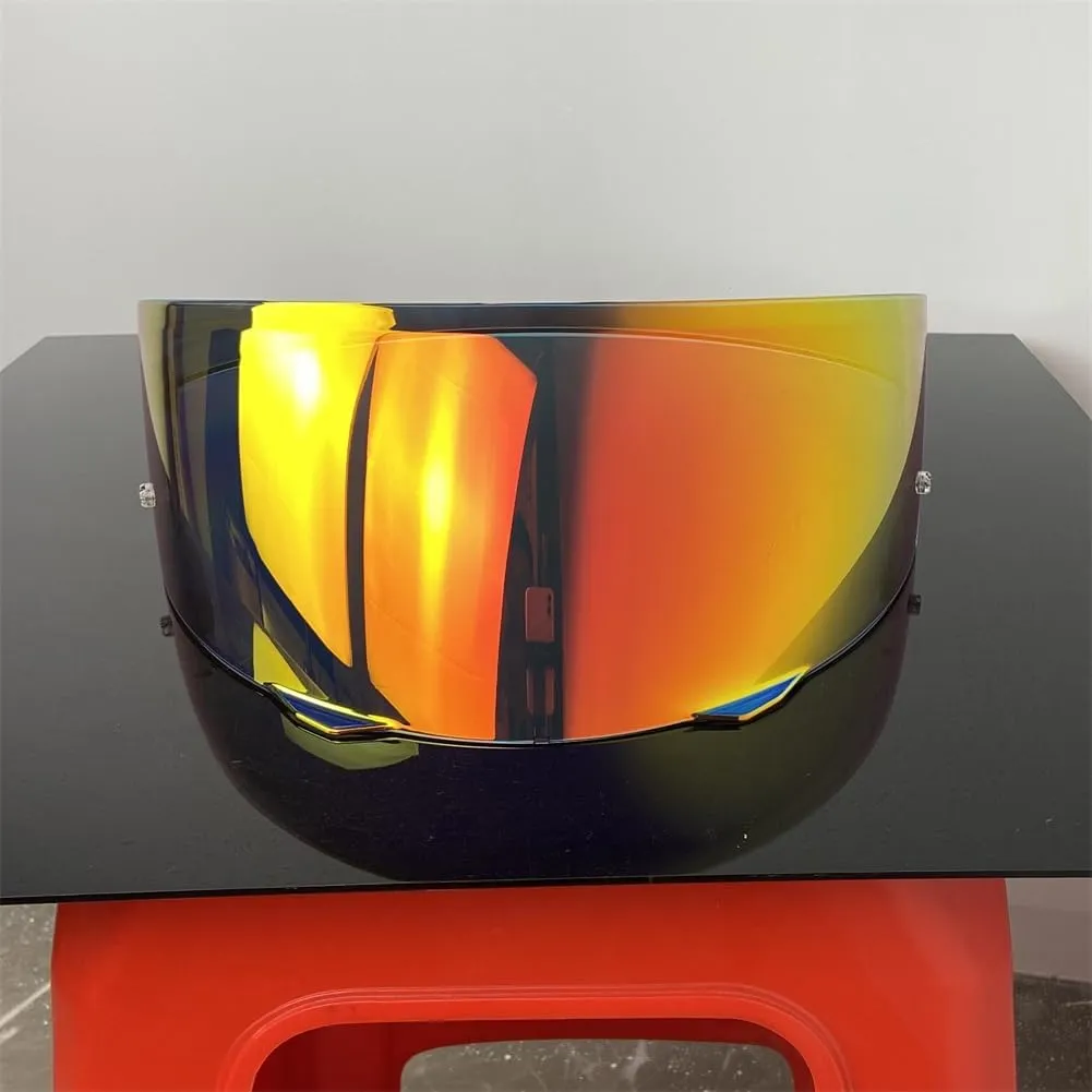 HJ-33 Helmet Visor for HJC i90 Shield Replacement Uv Protected Faceshield Helmet Accessories (Revo Deep Red-day useonly)