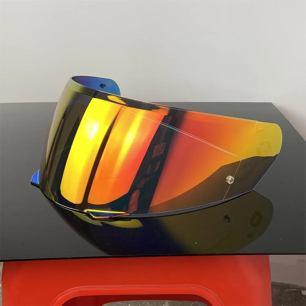 HJ-33 Helmet Visor for HJC i90 Shield Replacement Uv Protected Faceshield Helmet Accessories (Revo Deep Red-day useonly)