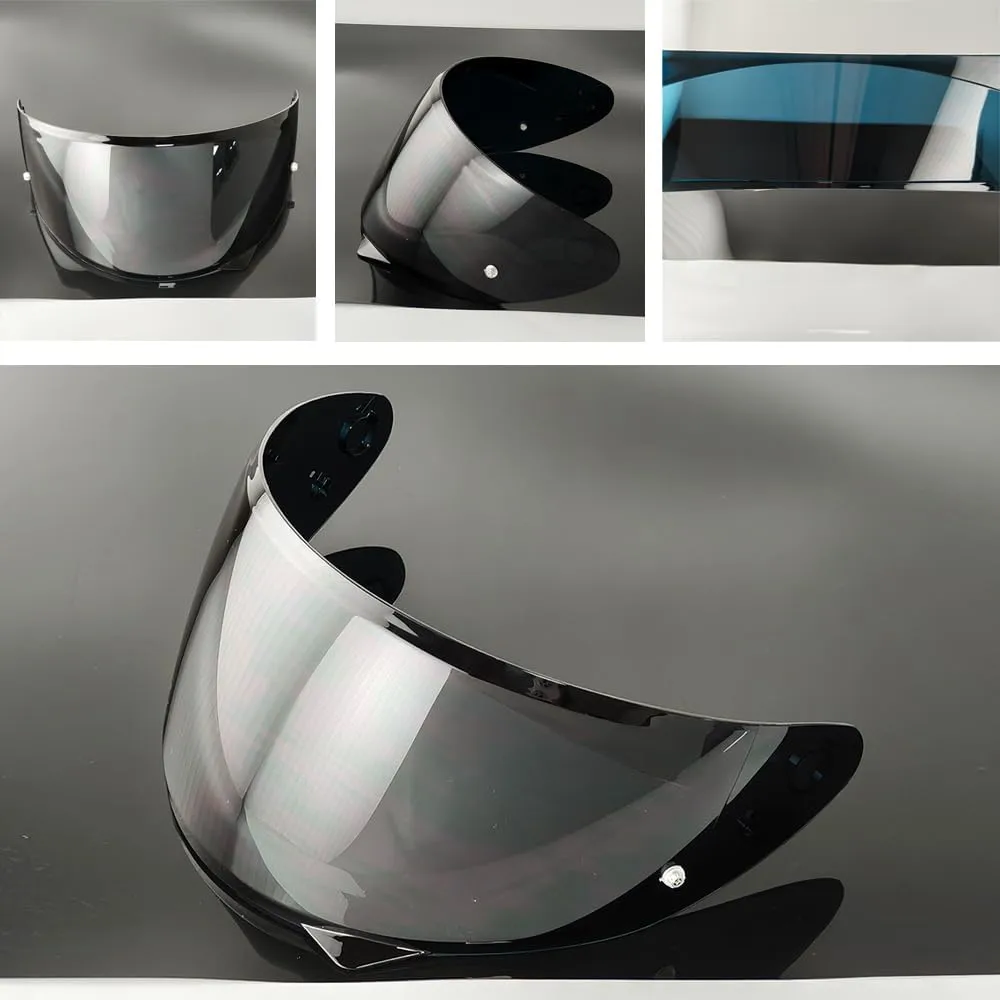 HJ-34P Helmet Visor Replacement for HJC C10.Motorcycle Helmet Shield UV Protection Compatible with HJC C10 (Deep Black)