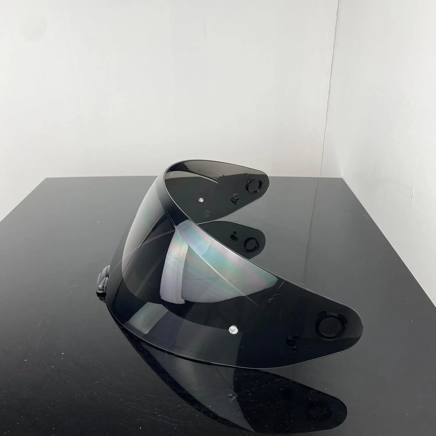 HJ31 Helmet Visor with Anti Fog Film,UV Protective Scratch-Resistant Helmet Face Shield Windproof Visor Compatible with i-70,i-10 (Deep Black Anti Fog Film)