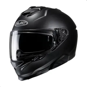 HJC i71 Solid Full Face Motorcycle Helmet with HJ-38 Pinlock Shield, DOT Approved (Semi Flat Black, X-Large)