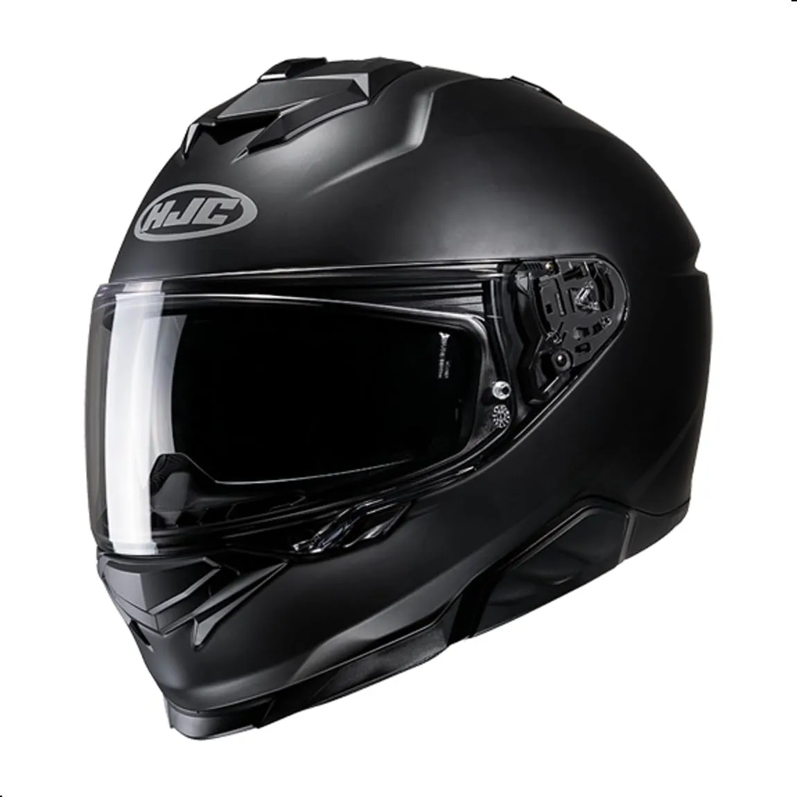 HJC i71 Solid Full Face Motorcycle Helmet with HJ-38 Pinlock Shield, DOT Approved (Semi Flat Black, X-Large)