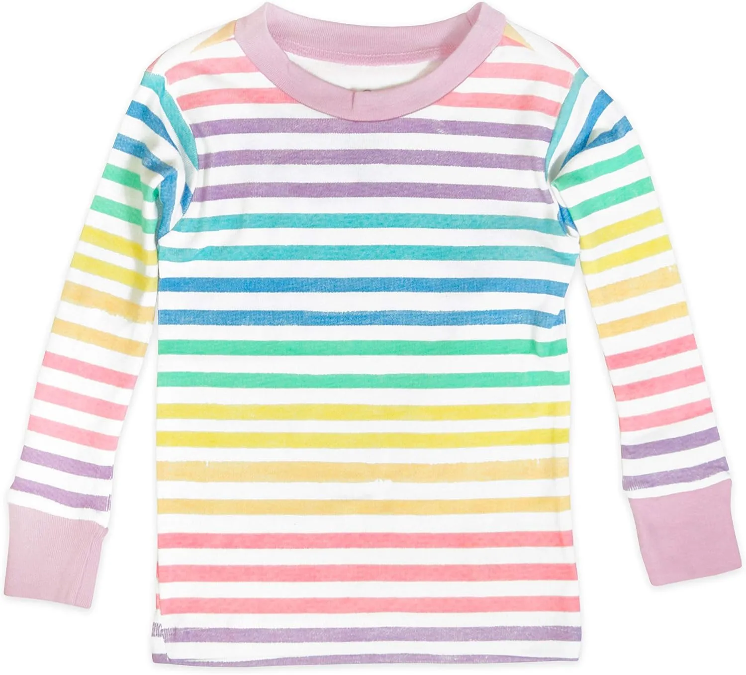 HonestBaby Multipack 2-Piece Pajamas Sleepwear Pjs 100% Organic Cotton for Infant Baby and Toddler Girls