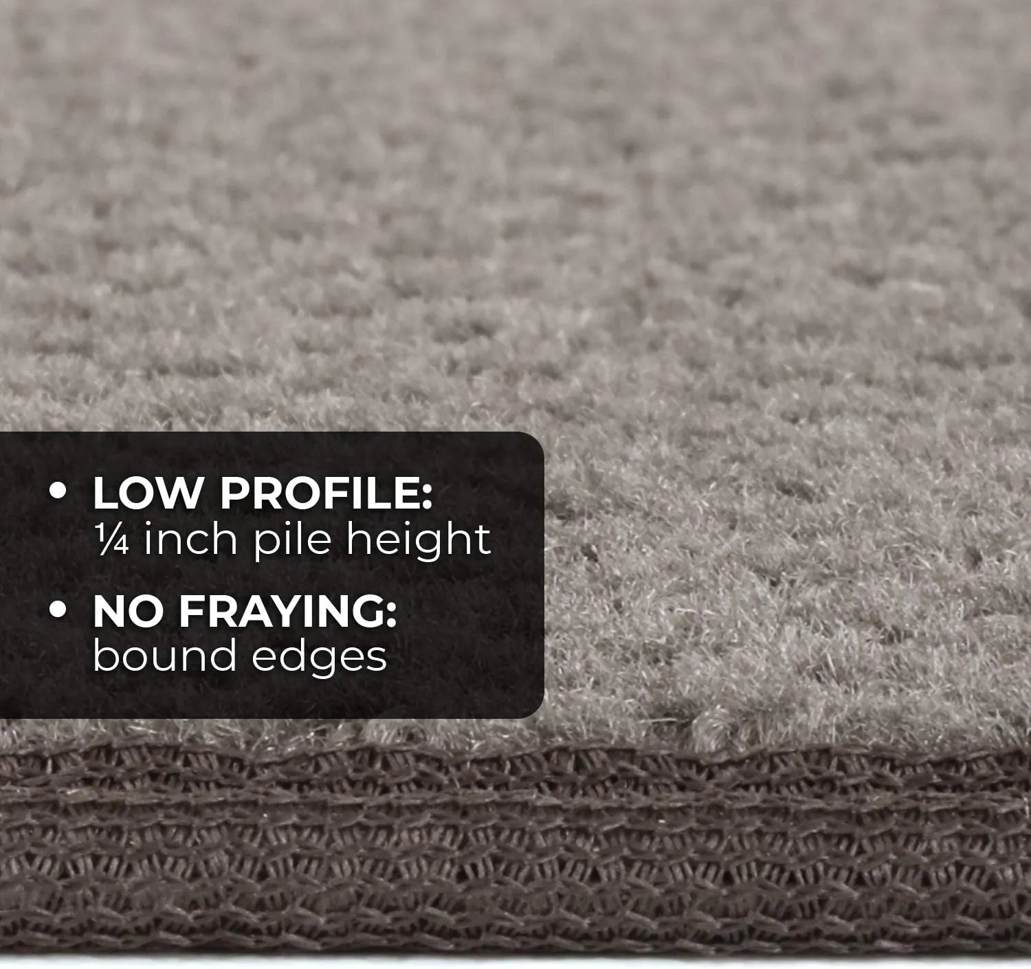 House, Home and More Skid-Resistant Carpet Indoor Area Rug Floor Mat - Gray - 3 FFt X 5 Ft - Non Slip Rubber Backing, Stain Resistant, Dog Friendly, Living Room Bedroom Kitchen Entryway