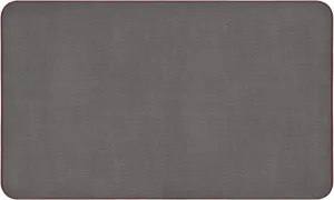 House, Home and More Skid-Resistant Carpet Indoor Area Rug Floor Mat - Gray - 3 FFt X 5 Ft - Non Slip Rubber Backing, Stain Resistant, Dog Friendly, Living Room Bedroom Kitchen Entryway