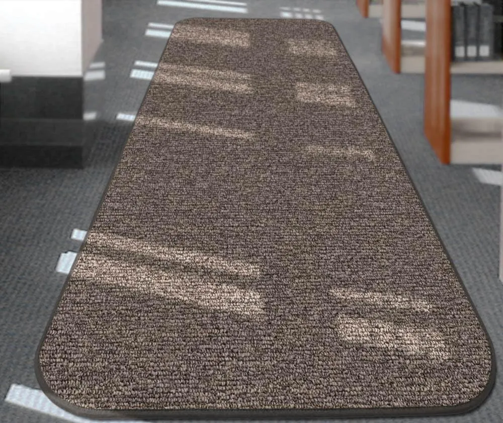 House, Home and More Skid-Resistant Carpet Runner - Pebble Gray - 12 Feet X 27 Inches