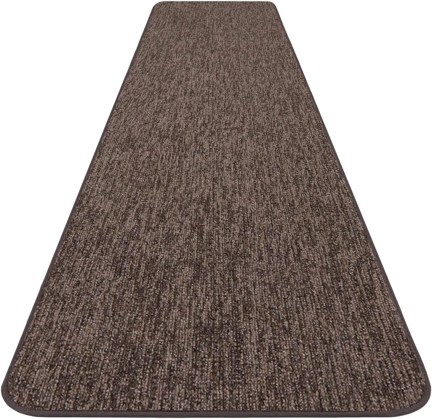 House, Home and More Skid-Resistant Carpet Runner - Pebble Gray - 12 Feet X 27 Inches