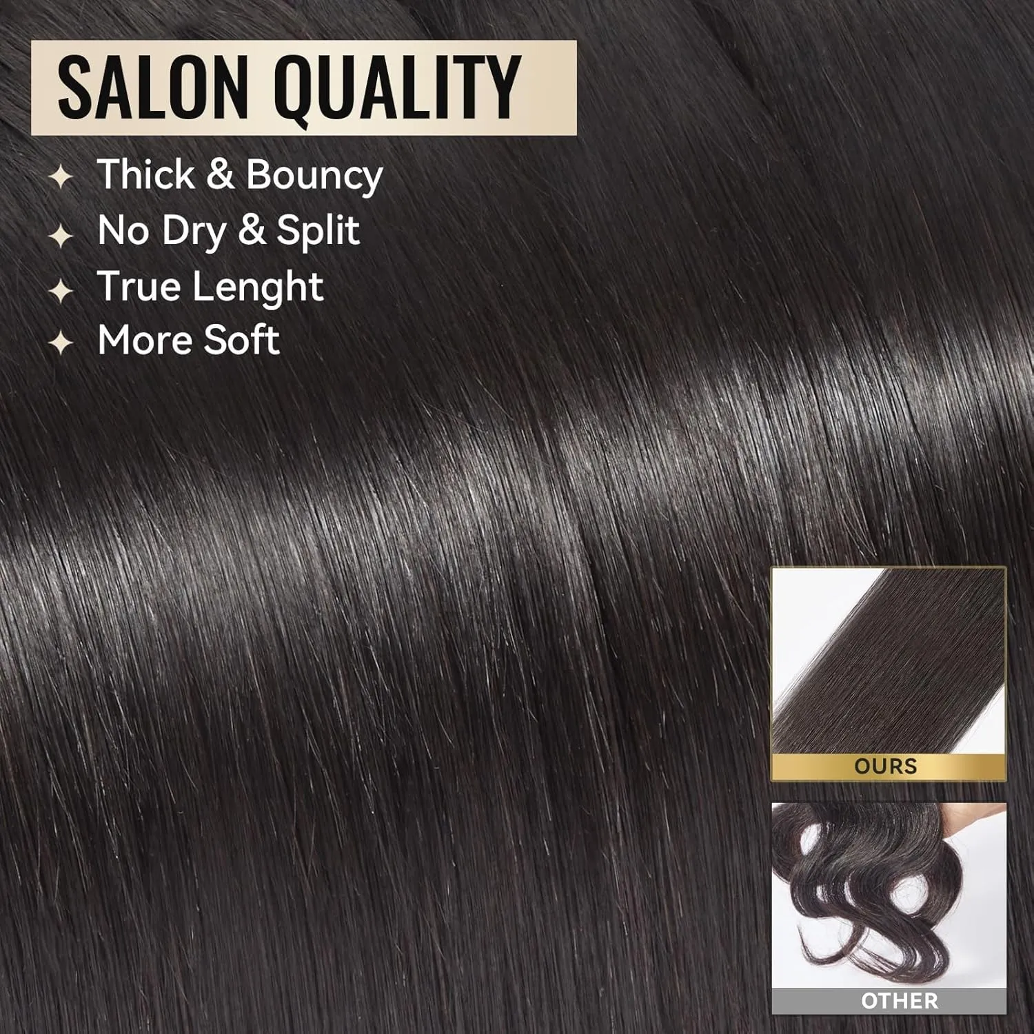 Human Hair Bundles 16A Brazilian Virgin Hair Straight Bundles 20 22 24 Inch Thick Weave Natural Black