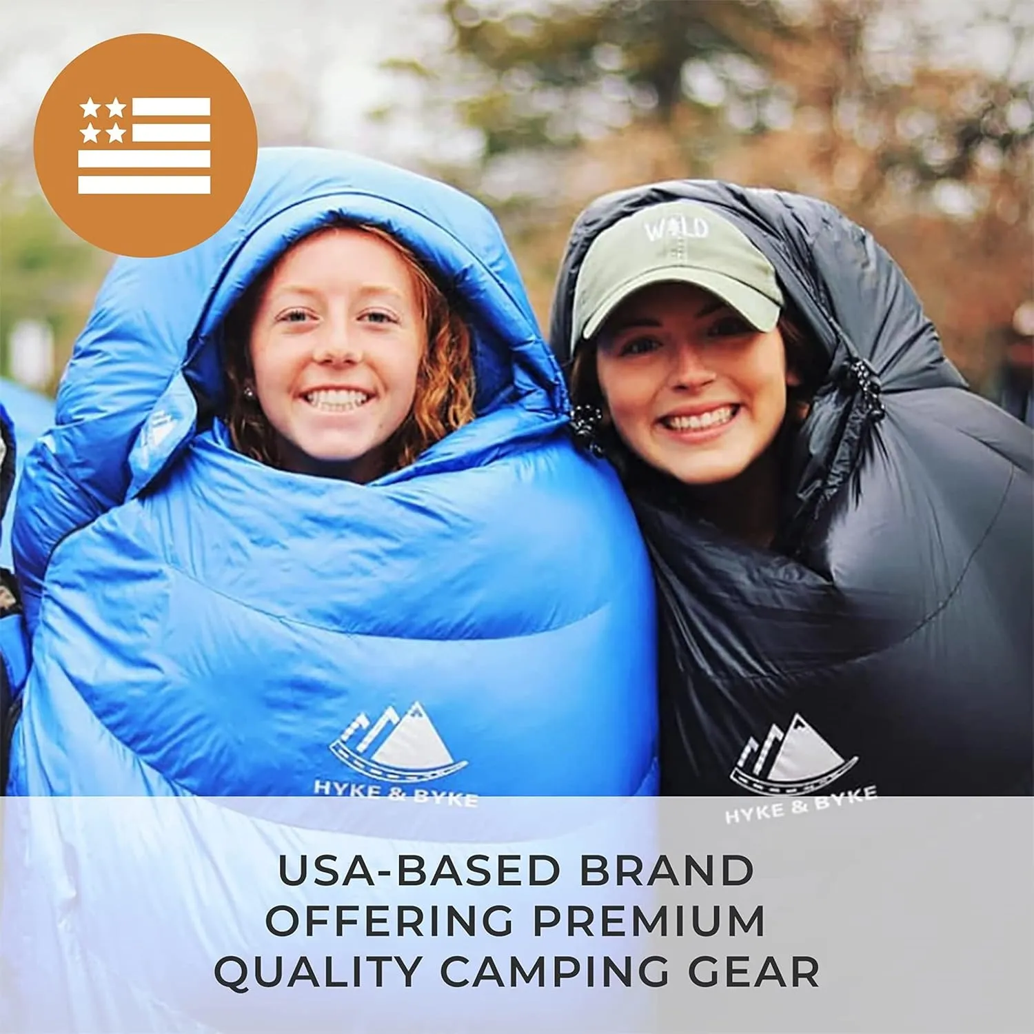 Hyke & Byke Snowmass 0°F Cold Weather Mummy Hiking & Backpacking Sleeping Bag - Duck Down 650 FP 4 Season Sleeping Bags for Adults - Ultralight with Compression Stuff Sack