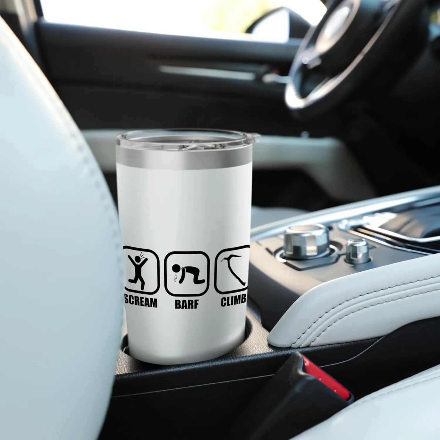 Ice Climbing Axe Scream & Barf! Stainless Steel Insulated Tumbler