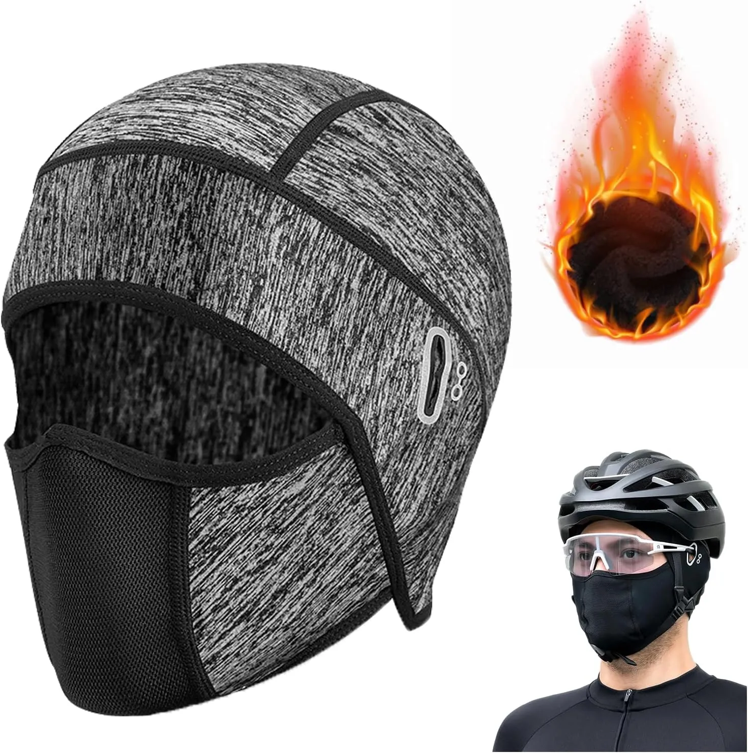 Ice Silk Face Protection Cycling Hood, Summer Balaclava Cooling Face Mask Cover Ice Silk Neck Gaiter Hood for Men Women