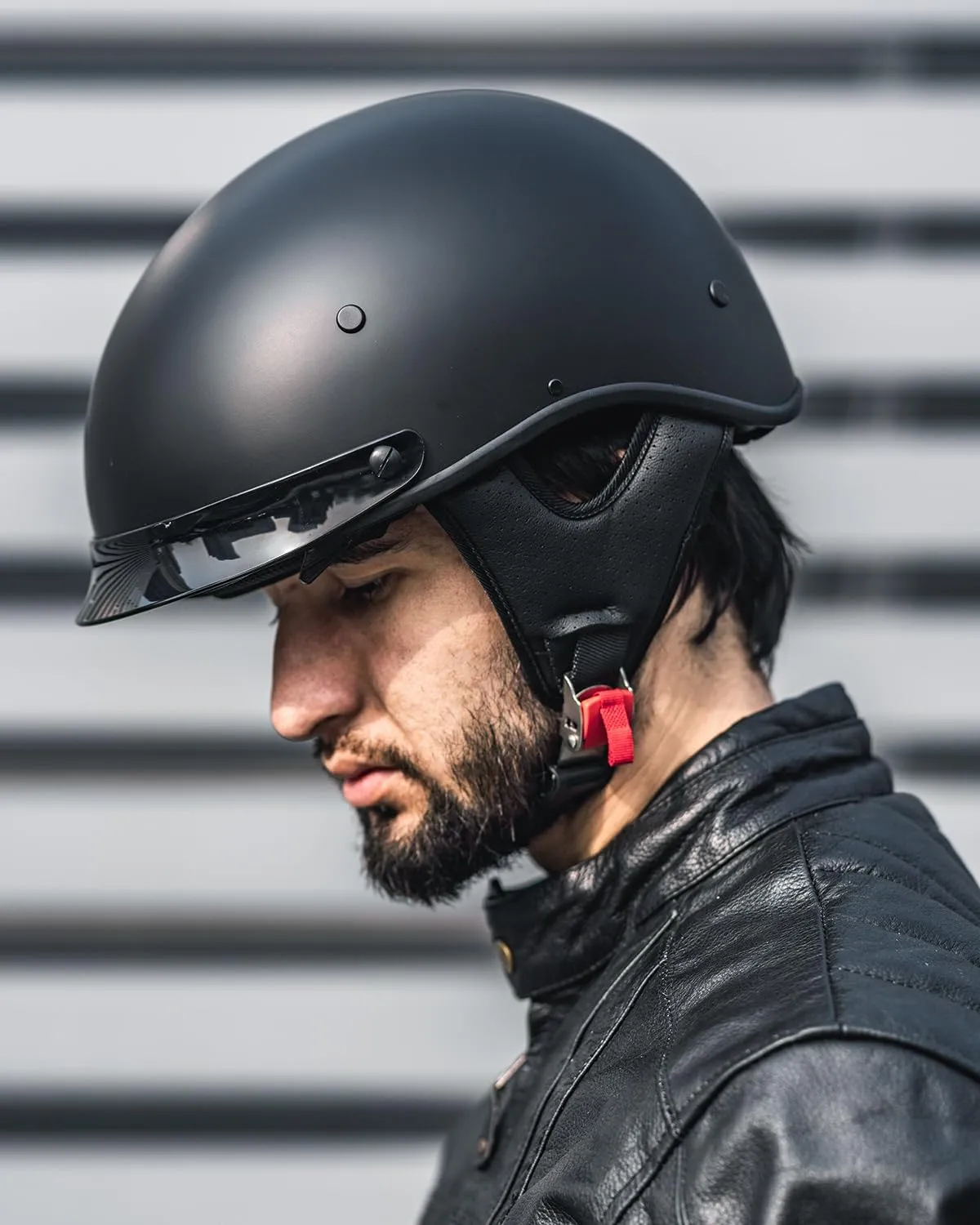 ILM Fiberglass Half Helmet Motorcycle Men Women Adult Open Face Motorcycle Helmes with Sun Visor DOT 731
