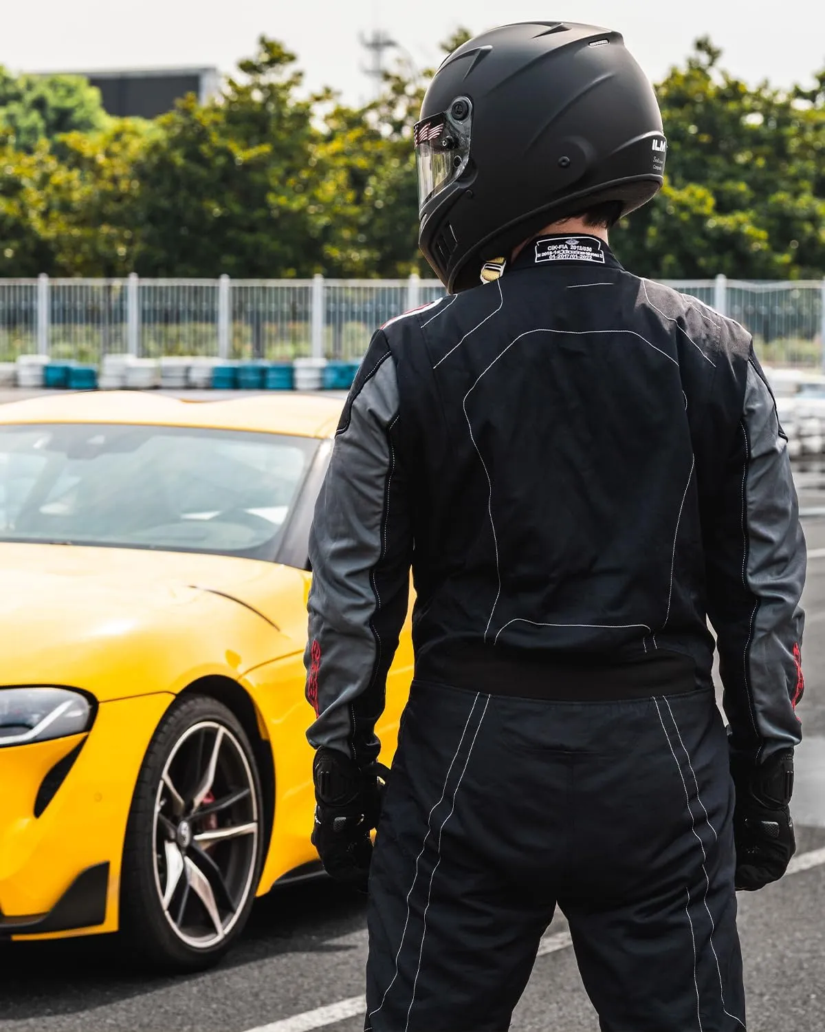 ILM Snell SA2020 Full Face Auto Racing Helmets Lightweight Fiberglass for Adult Men and Women Model 890
