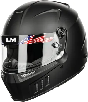 ILM Snell SA2020 Full Face Auto Racing Helmets Lightweight Fiberglass for Adult Men and Women Model 890