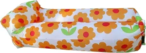 Inflatable Couch for Camping,Inflatable Lounger Air Sofa Chair,Portable Festival Couch for Outdoor, Beach, Hiking, Picnics, Music Festivals (Sunflower)