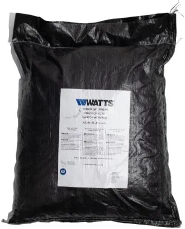 IPW Industries Inc-Watts-(A9231-ALLF) Granular Activated Carbon (GAC), Low-Fines Coconut Shell, 1 Cubic Foot, 27.5 Pound Bag