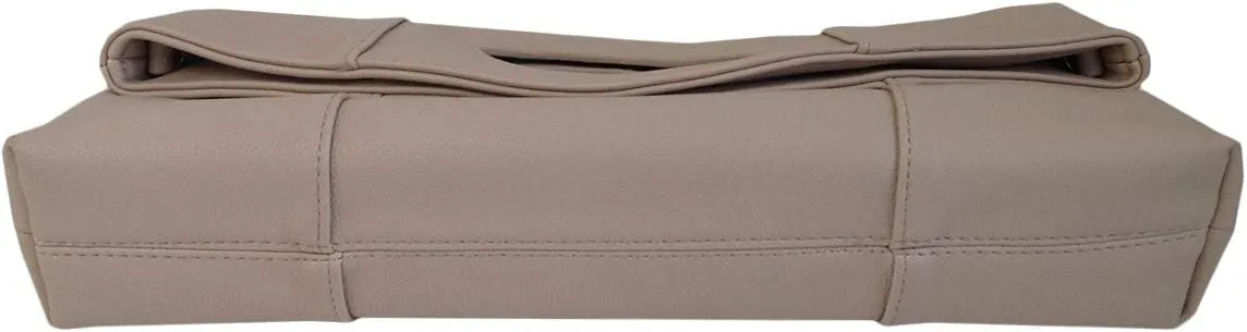 JNB Synthetic Leather Fold Over Clutch