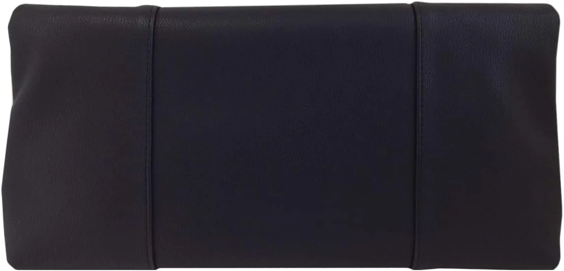 JNB Synthetic Leather Fold Over Clutch