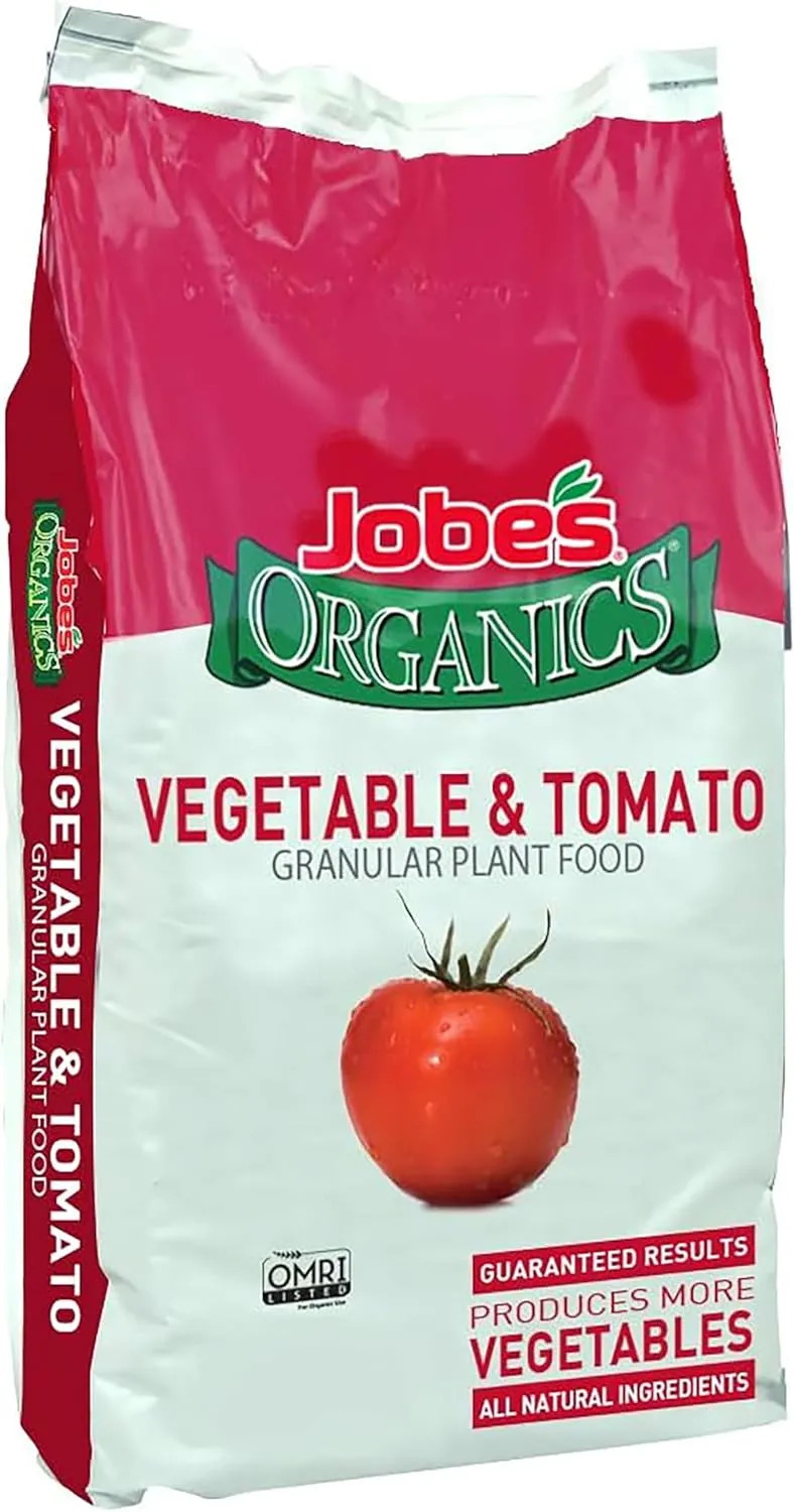 Jobe’s Organics Granular Garden Fertilizer, Easy Plant Care Fertilizer for Vegetable Gardens and Tomato Plants, 16 lbs Bag