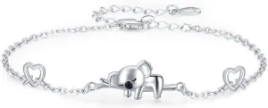 JUSTKIDSTOY Bracelet for Women Girls 925 Sterling Silver Cute Animal Jewelry Brithday Gift for Animal Lover