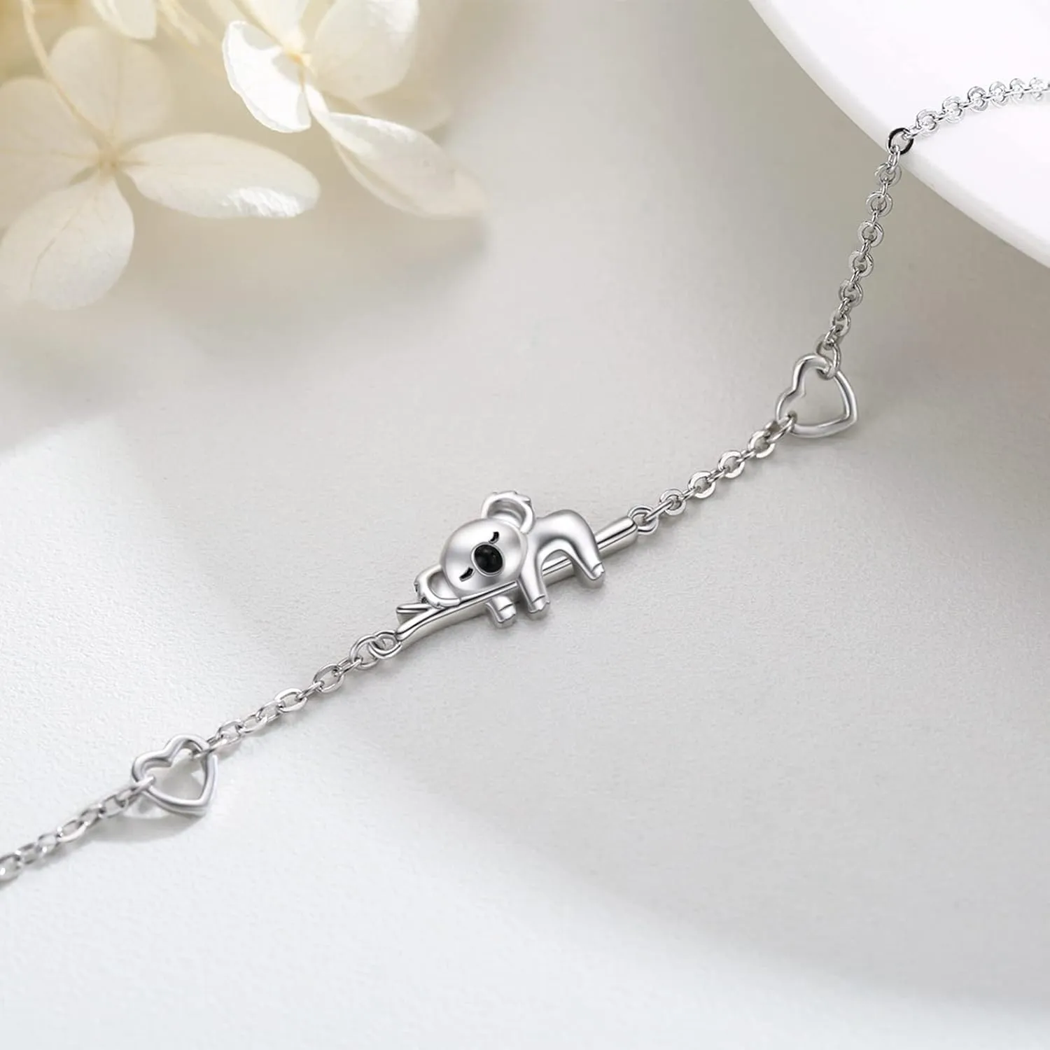 JUSTKIDSTOY Bracelet for Women Girls 925 Sterling Silver Cute Animal Jewelry Brithday Gift for Animal Lover