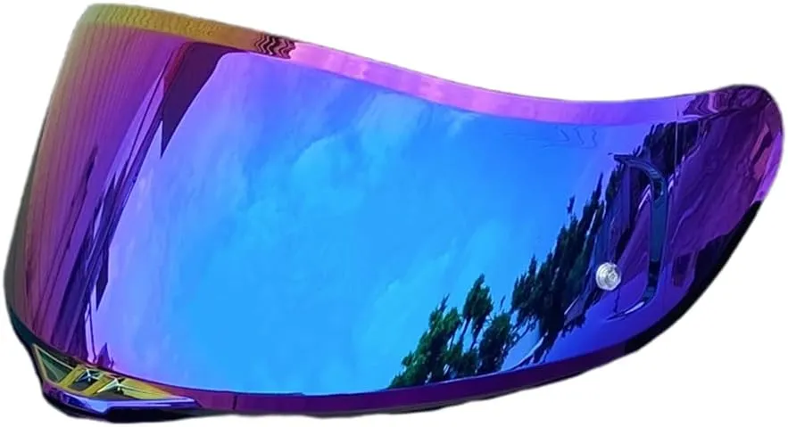 K1 Face Shield Replacement,UV Protective Scratch-resistant helmet Visor compatible with AGV K1, K1S, K3SV, K5, K5S(Rainbow)