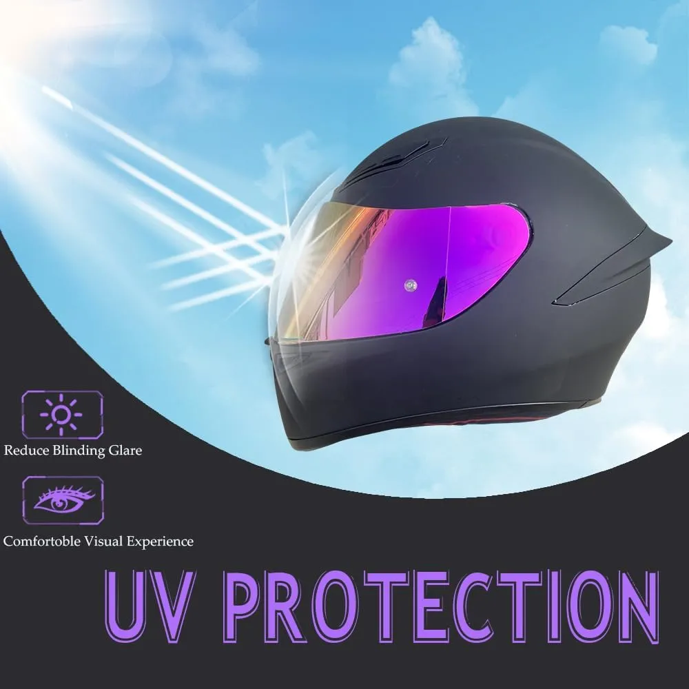 K1 Motorcycle Helmet Shield for K1, K1S, K3SV, K5, K5S, Replacement Helmet Visor for K5 (Revo Rose Red)