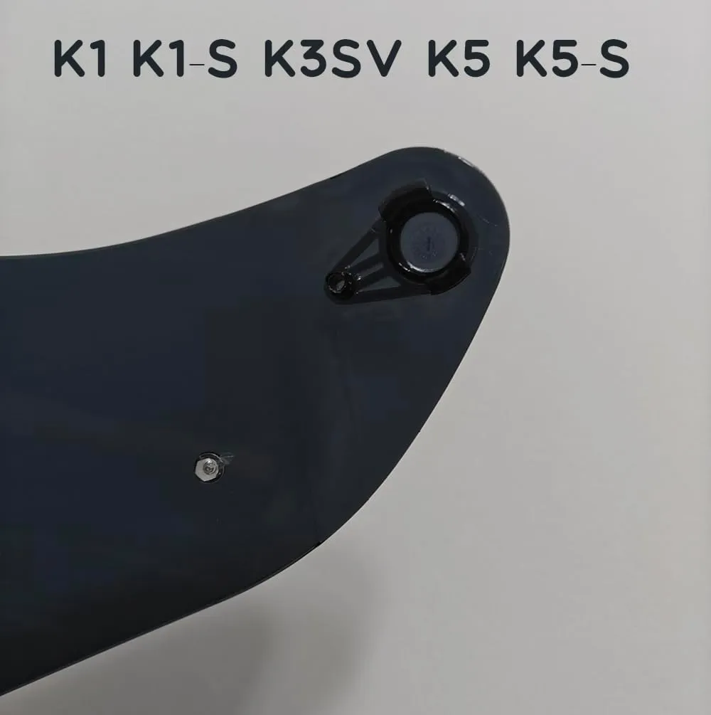 K1 Replacement Helmet Visor,K5 Motorcycle Helmet Face Shield Compatible with K1 K1S K3SV K5 K5S (Deep Smoke)