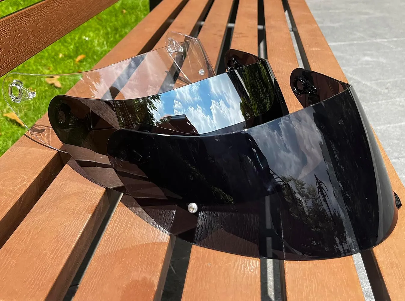K1 Replacement Helmet Visor,K5 Motorcycle Helmet Face Shield Compatible with K1 K1S K3SV K5 K5S (Deep Smoke)