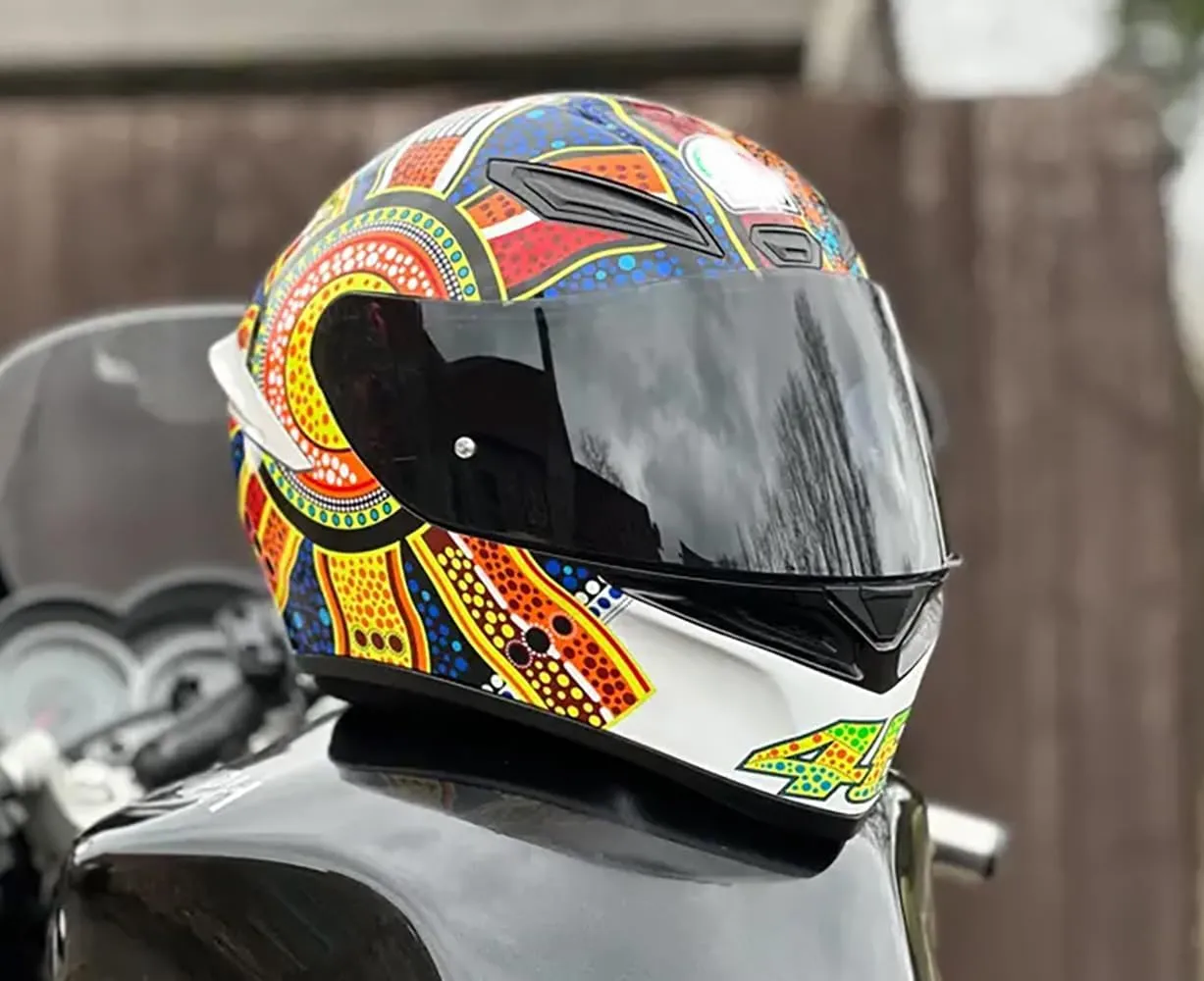 K1 Replacement Helmet Visor,K5 Motorcycle Helmet Face Shield Compatible with K1 K1S K3SV K5 K5S (Deep Smoke)