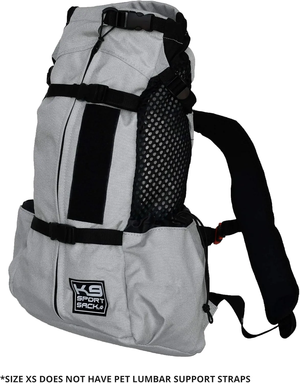 K9 Sport Sack Air 2 - Small, Light Grey - Ideal for Dogs with 13-16” Back Length - Durable, Breathable Backpack-Style Carrier - Perfect for Walks, Short Hikes & Public Transportation