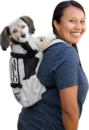 K9 Sport Sack Air 2 - Small, Light Grey - Ideal for Dogs with 13-16” Back Length - Durable, Breathable Backpack-Style Carrier - Perfect for Walks, Short Hikes & Public Transportation
