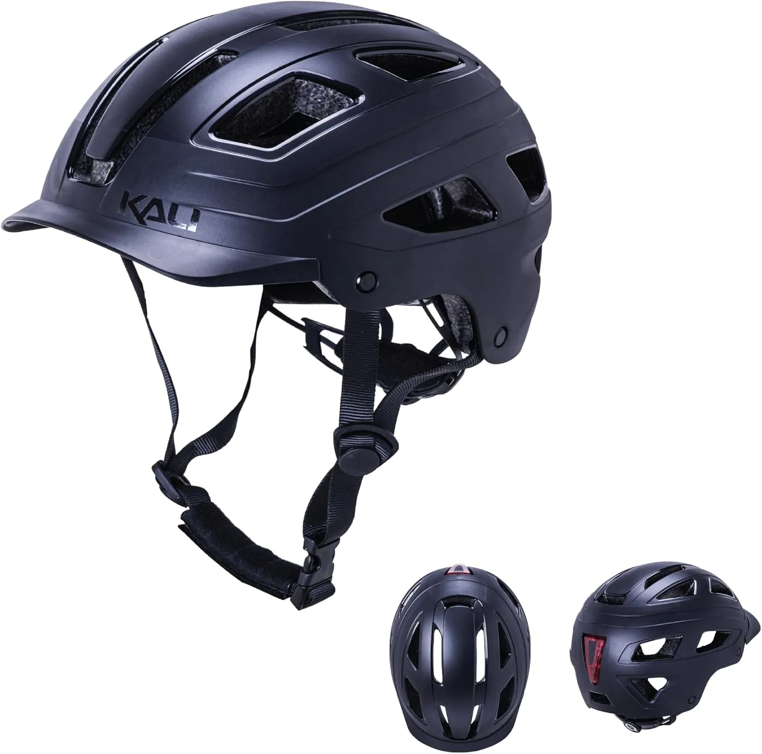 Kali Protectives Cruz Bike Helmet - Lightweight and Adjustable with Ventilation and Eye Protection Visor - Easy Adjustment Buckle for Men and Women - Urban Cycling Helmet for Kids and Adults
