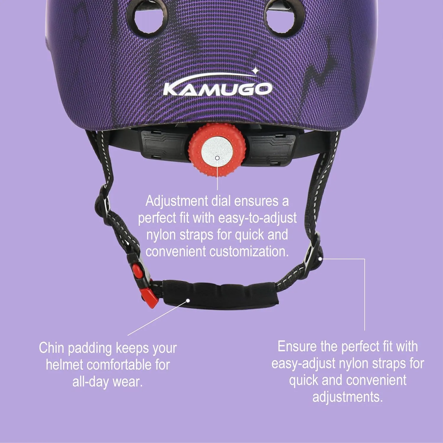 KAMUGO Kids Bike Helmet Set, Toddler Helmet for Ages 2-8 Boys Girls with Sports Protective Gear Set Knee Elbow Wrist Pads for Skateboard Cycling Scooter Rollerblading