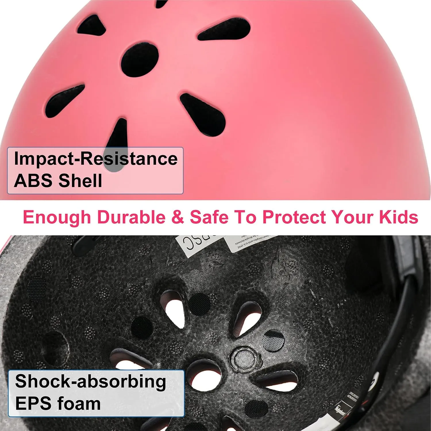 KAMUGO Kids Bike Helmet, Toddler Adjustable Helmet for Ages 2-14 Kids Boys Girls Multi-Sport Helmet for Skateboard Roller Skateing Bicycle Scooter Blance Bike