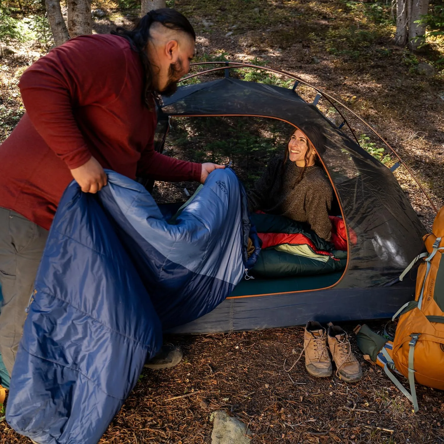 Kelty Cosmic Synthetic Fill 20 Degree Backpacking Sleeping Bag – Compression Straps, Stuff Sack Included