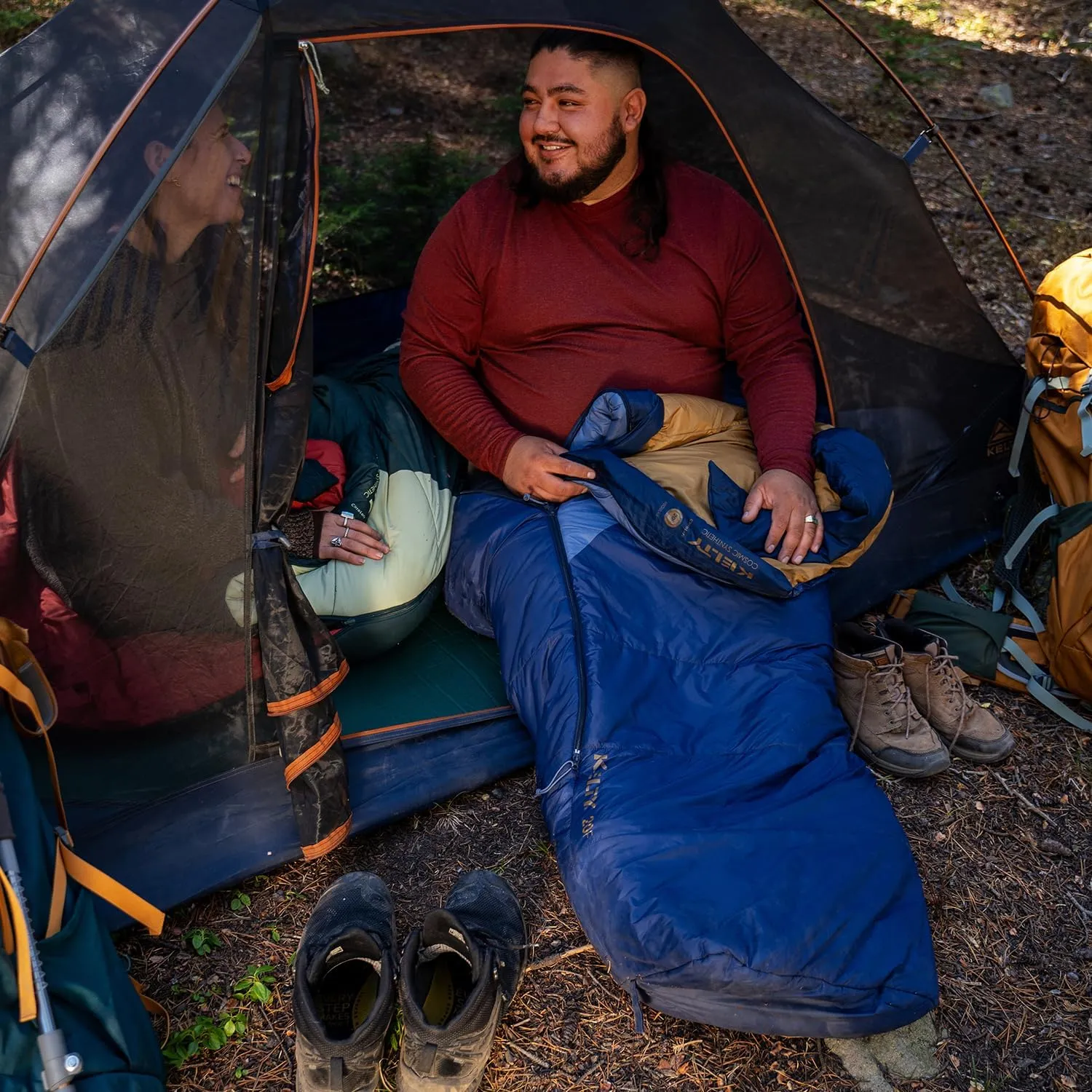 Kelty Cosmic Synthetic Fill 20 Degree Backpacking Sleeping Bag – Compression Straps, Stuff Sack Included
